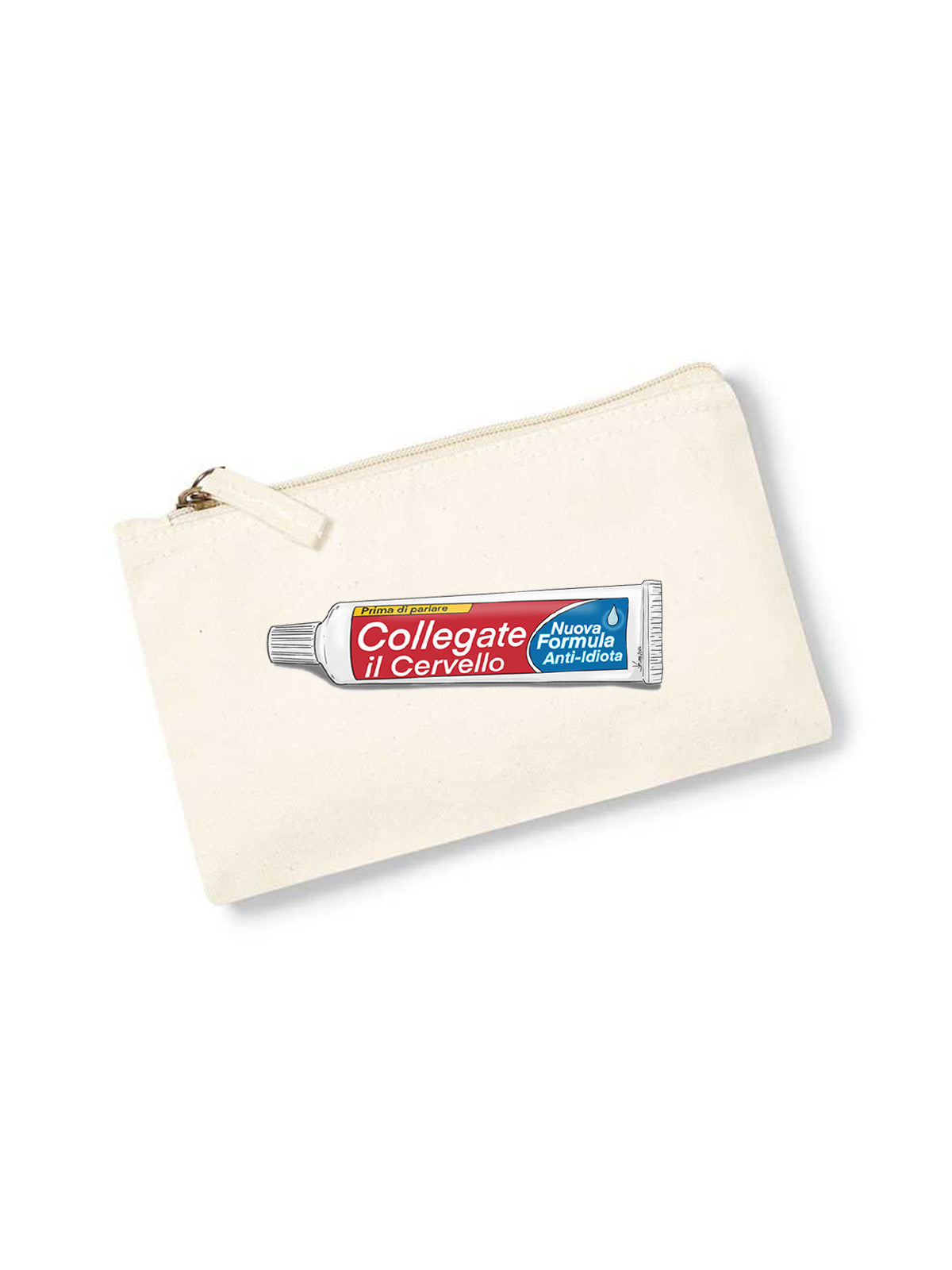 Astuccio porta oggetti con stampa Collegate il cervello Kimi85