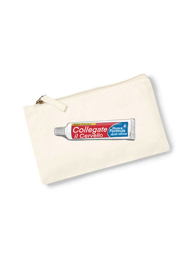 Astuccio porta oggetti con stampa Collegate il cervello Kimi85