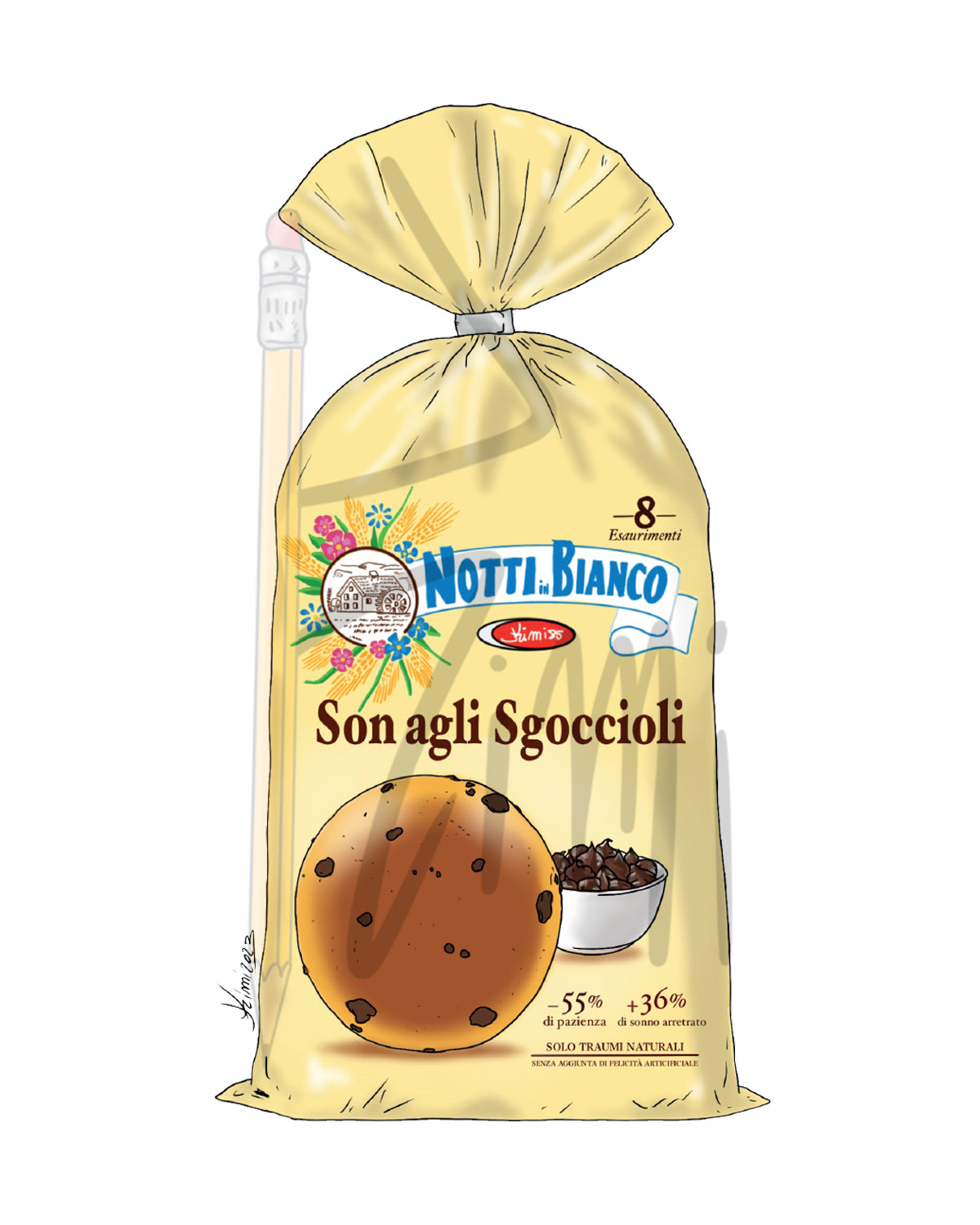 Dettaglio ingrandito stampa Son agli sgoccioli Kimi85