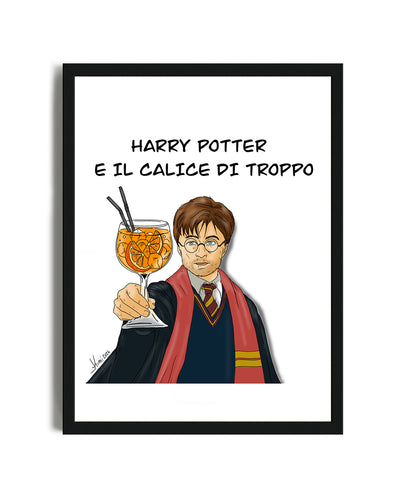 Poster con cornice Harry Potter e il calice di troppo