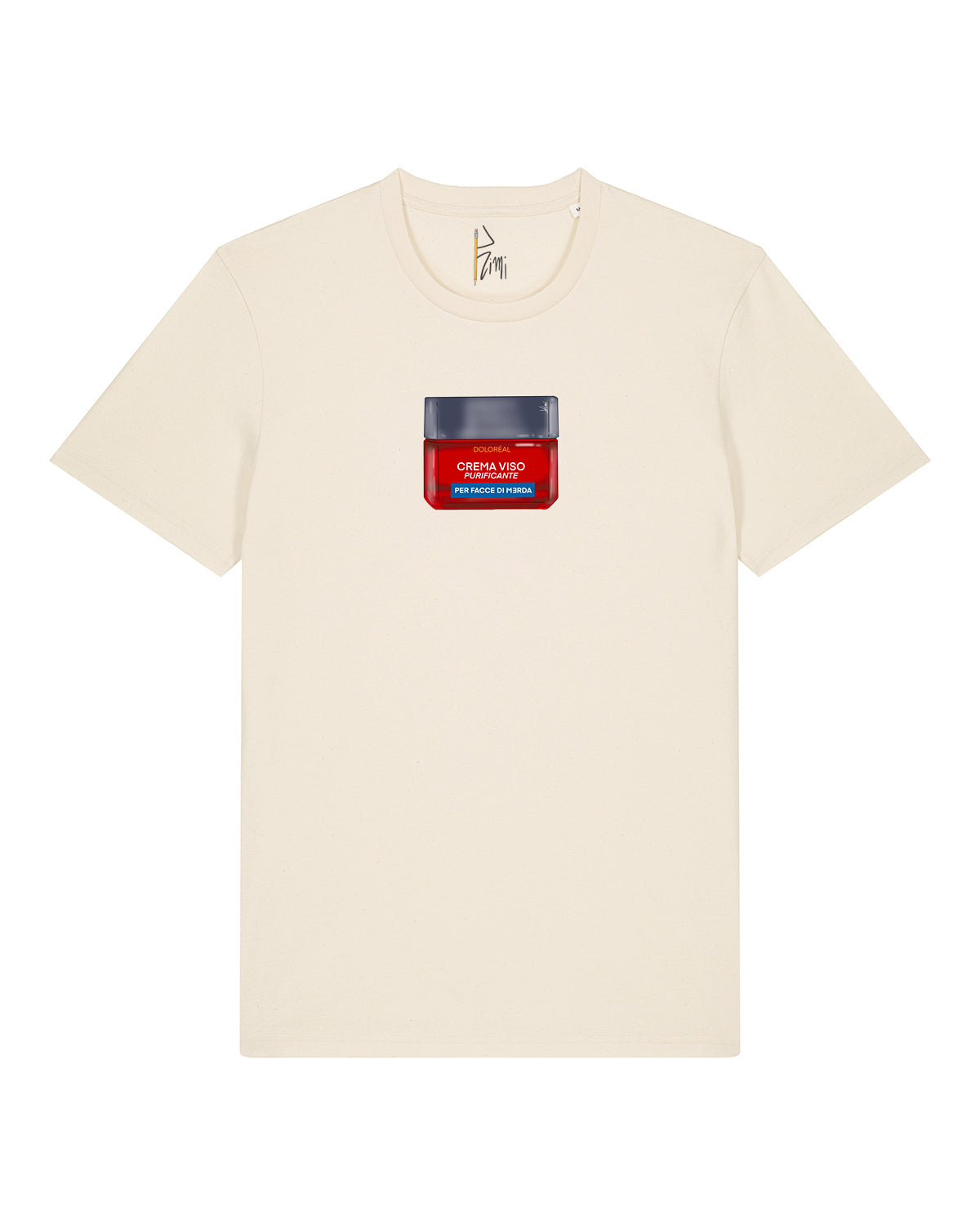 T-shirt Cream viso per facce di merda