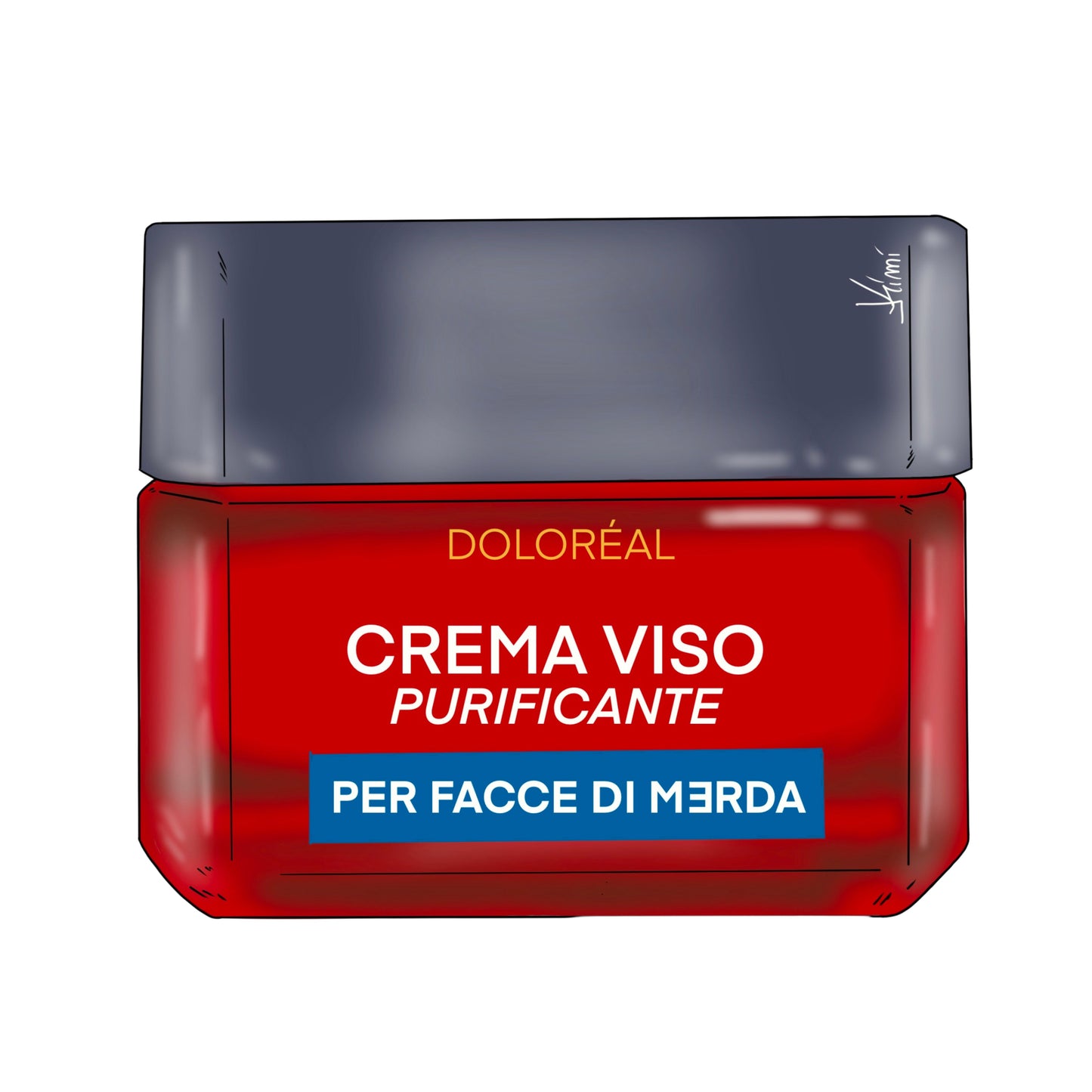 T-shirt Cream viso per facce di merda